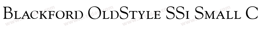 Blackford OldStyle SSi Small Caps字体转换